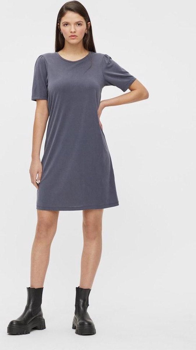 Pieces PCKAMALA SS PUFF SLEEVE DRESS NOOS BC Ombre - Maat XS - Blue Vrouwen