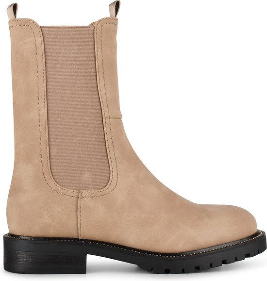 POSH by Poelman - maat 38- LEA Dames Chelsea Laarzen - Beige