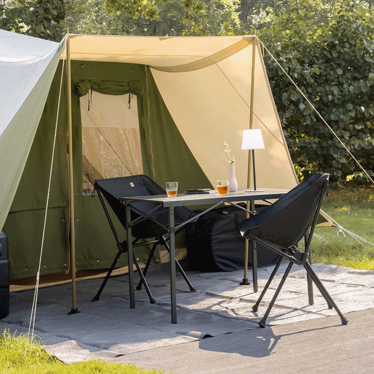 Travellife Finn Campingstoel - Lichtgewicht Vouwstoel - Stevig lichtgewicht aluminium frame - Water- en uv-bestendig - Inclusief draagtas