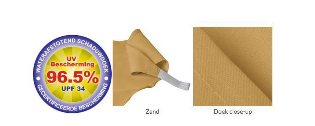 Kookaburra 2,0m Vierkant Zand Party Schaduwdoek (Geweven - Waterafstotend)