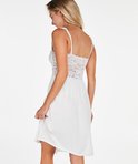 Hunkemöller -  maat XL  -Korte slipdress Negligé Modal lace - wit