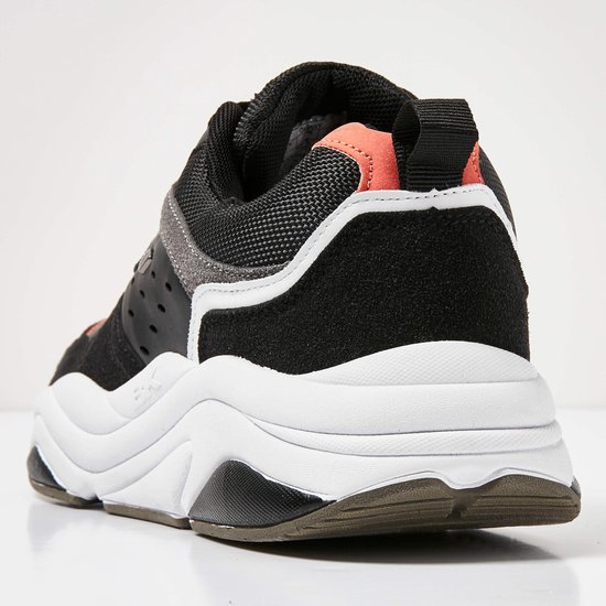 British Knights  - Maat 44 - Chunky Heren Sneakers - Black/Dk Grey/Red