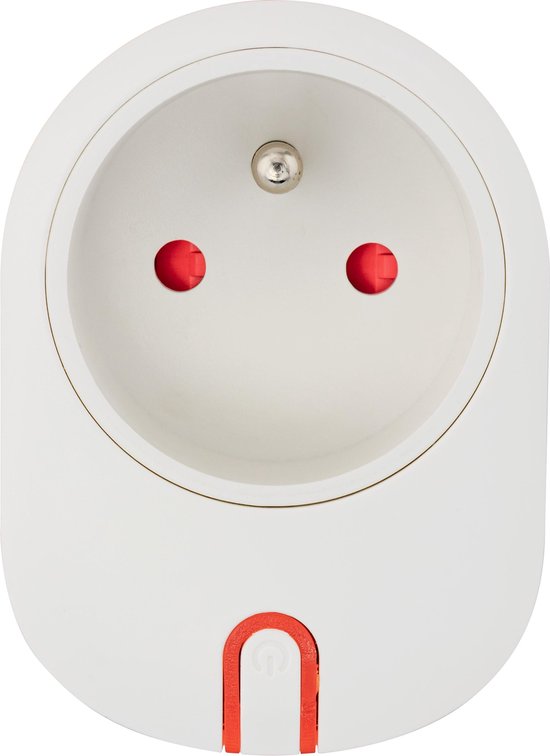 Caliber HWP102F - Slimme stekker met speciale E plug voor België en Frankrijk - Wit
