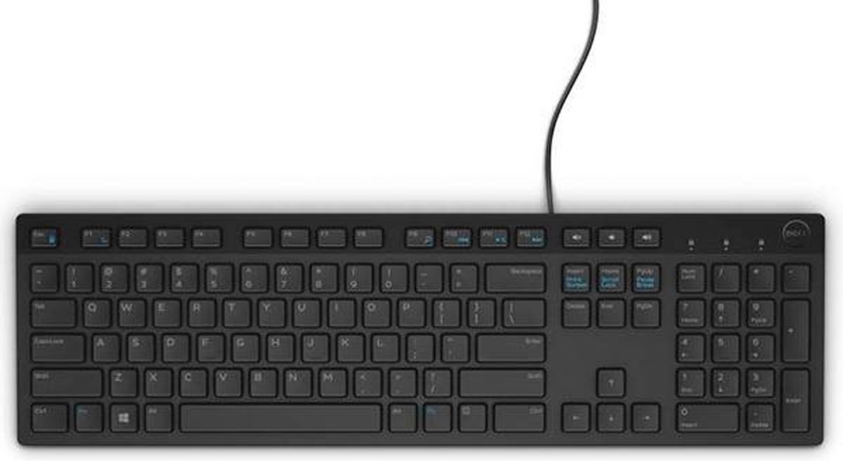 Dell Multimedia Toetsenbord KB216 - Zwart - Spaans QWERTY - Bedraad USB