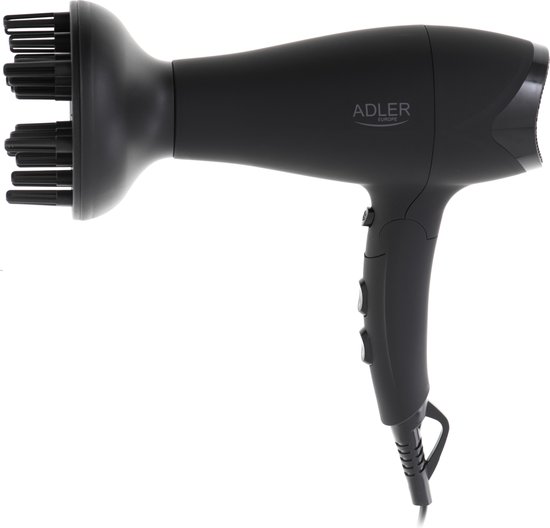 Adler AD 2267 Föhn - rubberen behuizing - 2100W + diffuser