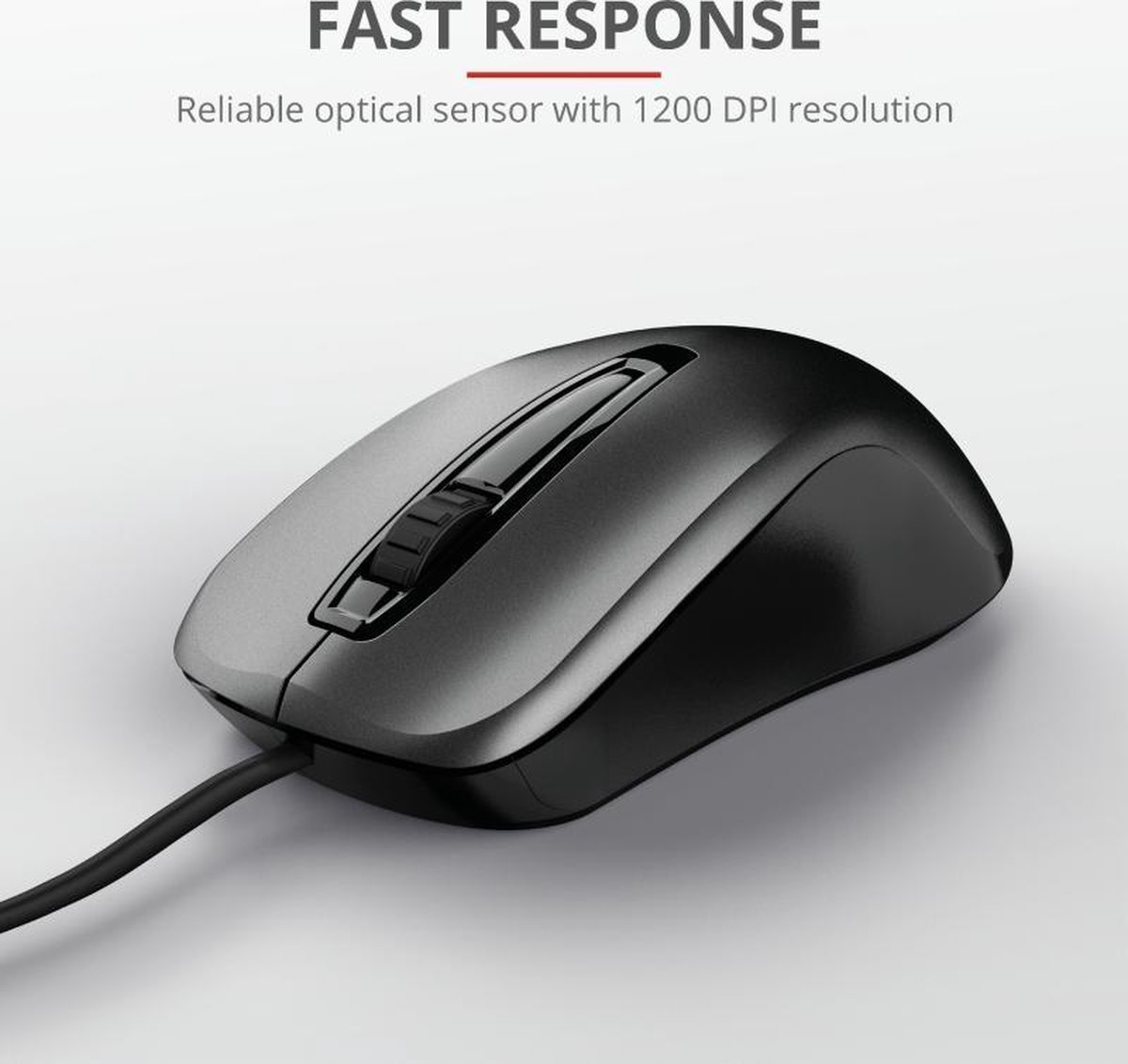 Trust Carve - Optische Muis - USB - Zwart