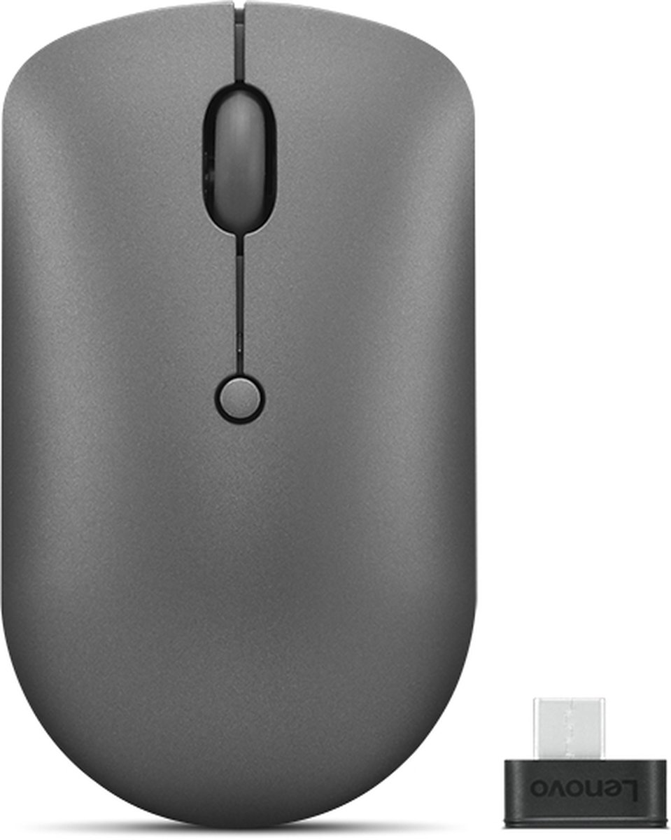 Lenovo 540 Draadloos Compact - Muis - compact - 2.4 GHz - storm Grijs - Muis - Optisch - 4 knoppen - Grijs