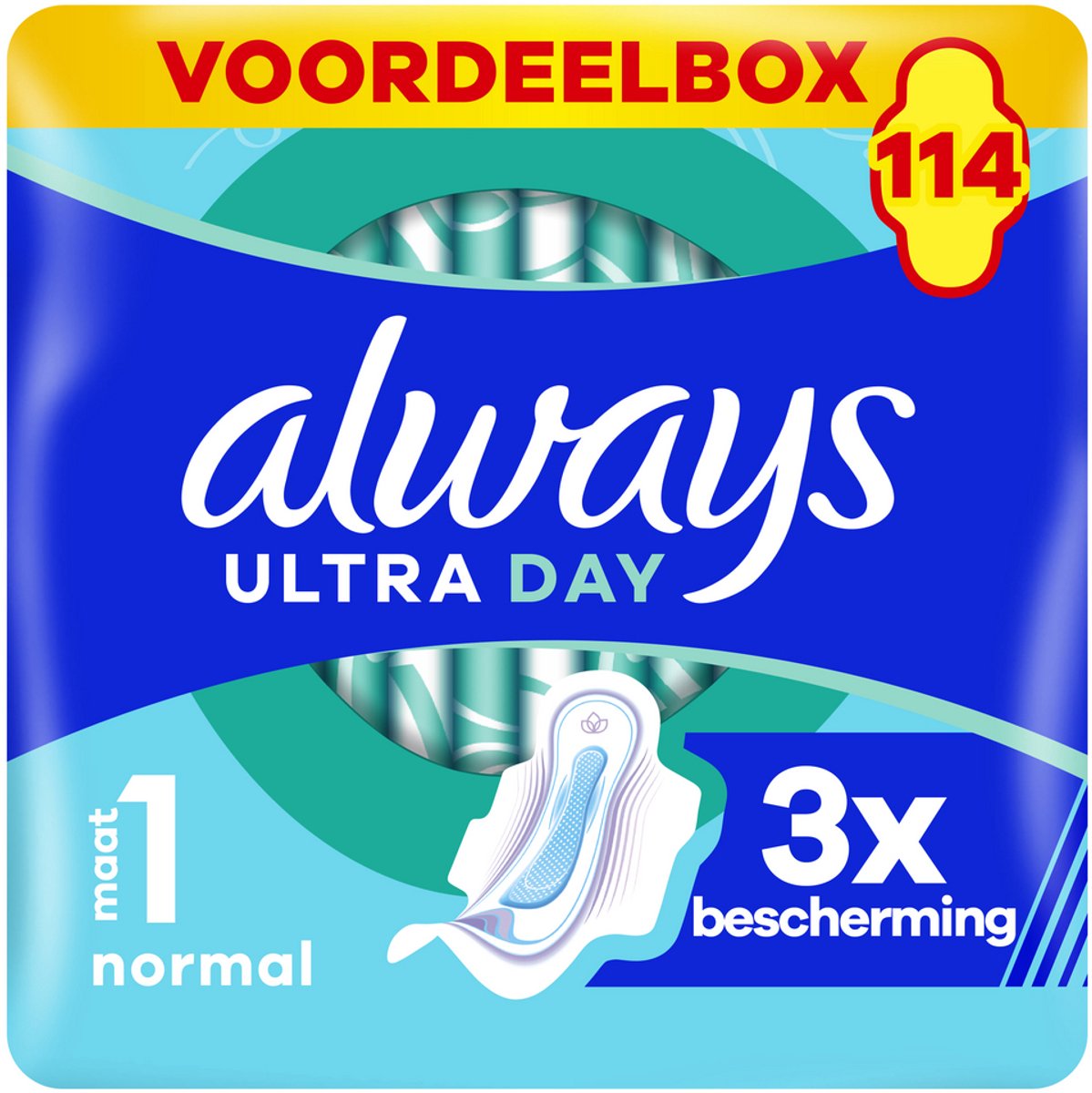 maandverband, nietjes, lactatieverpakking, ultra, dagbescherming