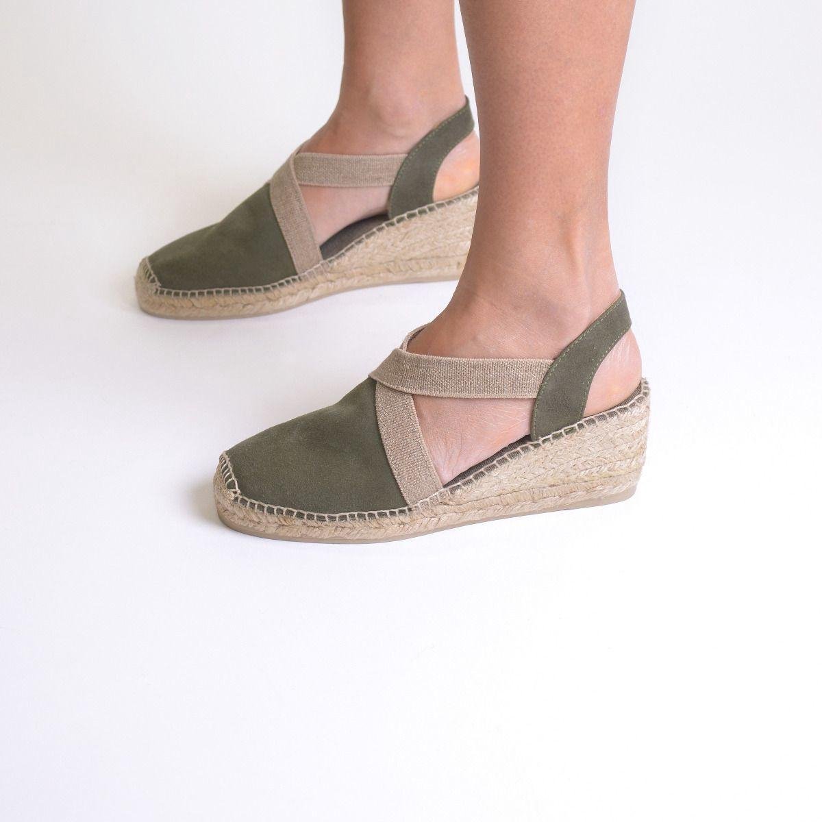 Toni Pons Tona Dames Espadrilles - khaki - maat 37