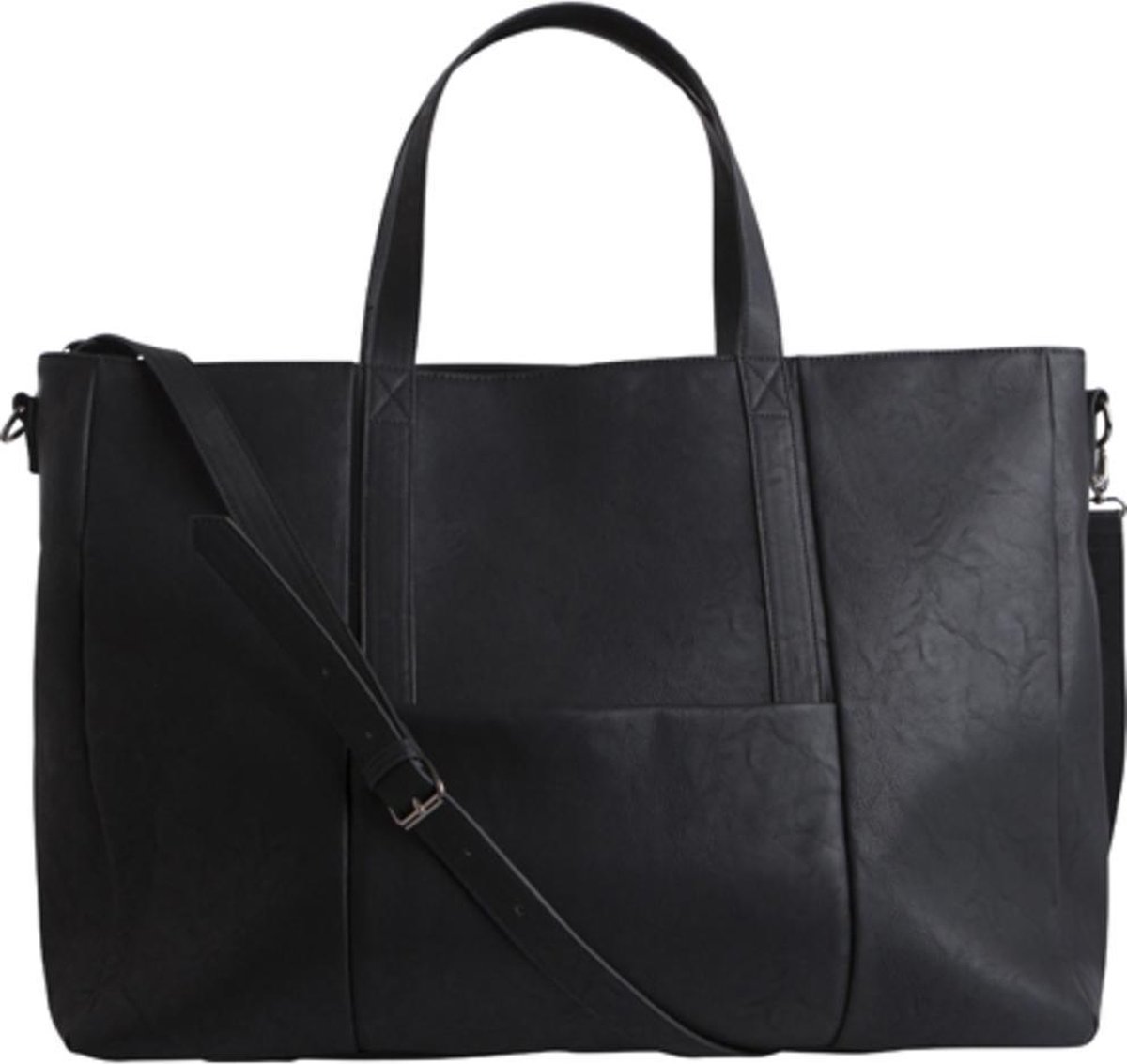 tote bag, zwart, schoudertas, handtas, ritszakje