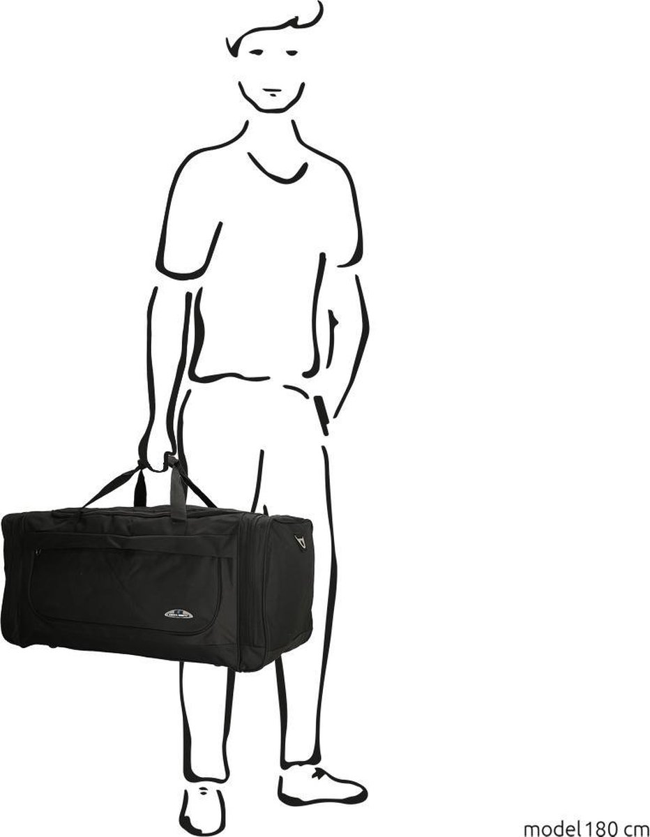 Enrico Benetti Orlando 35302 L Reistas / sporttas 76 liter - Zwart