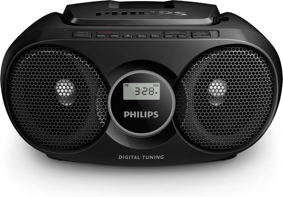 Philips AZ215B - Radio/CD-speler - Zwart