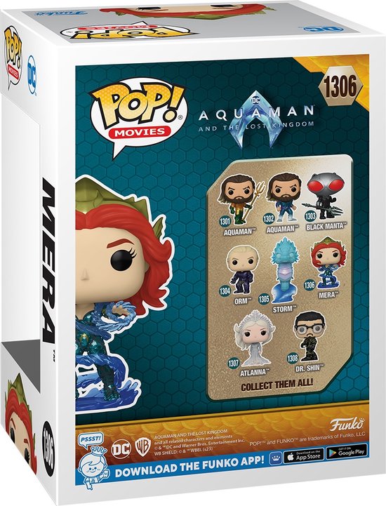 Funko Pop #1306 Movies: Aquaman and The Lost Kingdom - Mera