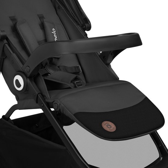 Lionelo Emma One Buggy en kinderwagen tot 22 kg – XXL Kapje – EVA Wielen – Lichtgewicht en Onderhoudsvrij – Verstelbare Rugleuning – Eénhandig Inklapbaar – Verstelbare Duwstang – Centrale Voetrem – 5-Punts Veiligheidsgordel