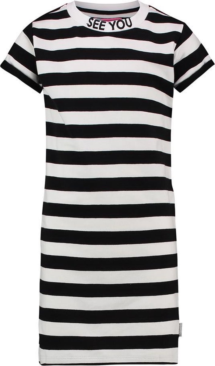 Vingino Meisjes Jurk - Deep Black - Maat 128