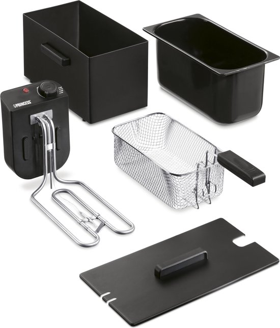 Princess Friteuse 182727 - 3 liter - Koude zone - Frituurpan - 2000W