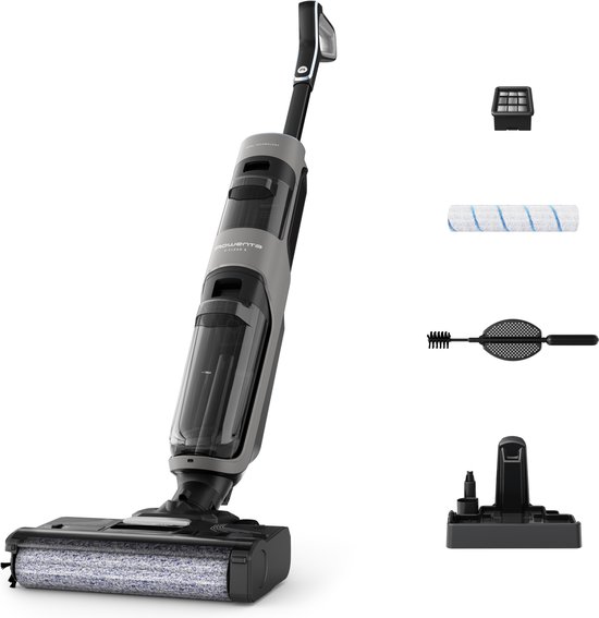 Rowenta X-Clean - 2-in-1 Vloerreiniger - Stofzuiger & dweil - min gebruikstijd