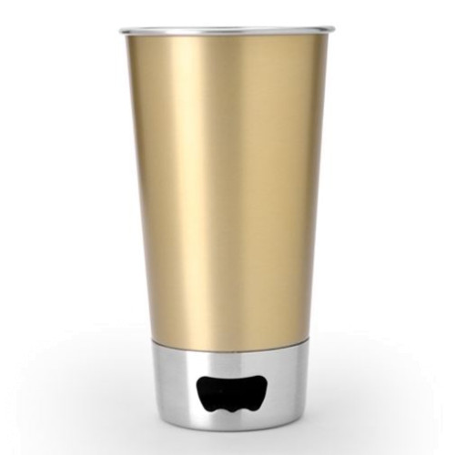 962b-2655-4089-83ea-de5f5d05a313 Asobu roestvrijstalen biermok met bieropener - 550 ml - Goudkleurig