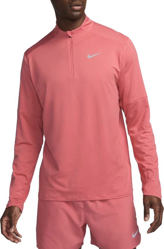 Nike Maat L  Dri-FIT Element Half-Zip LS Sportshirt Mannen