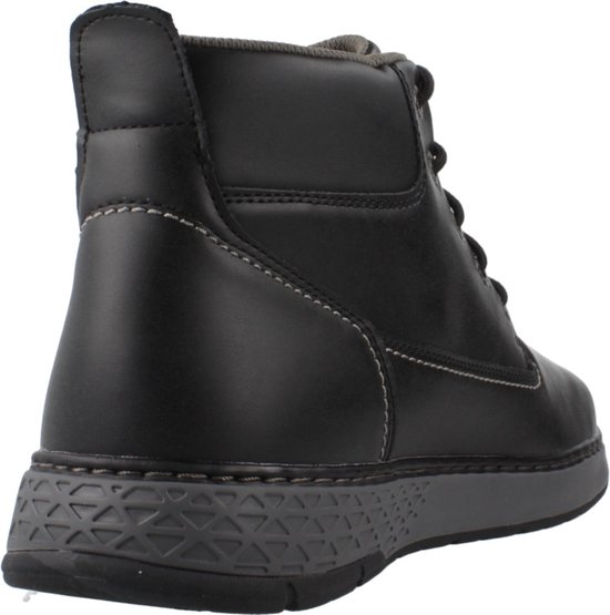 boot, ankle boot, black, leather, lacing