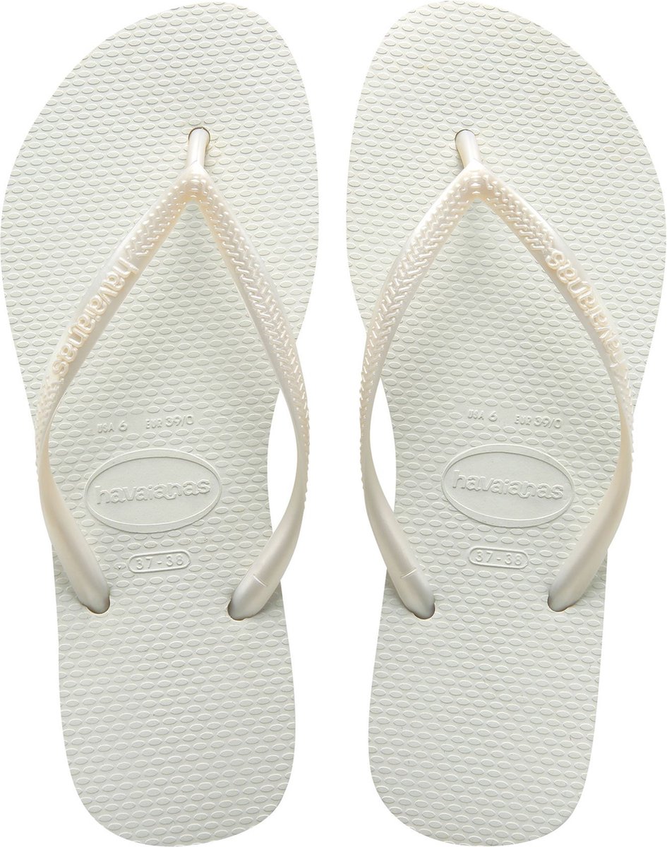 Havaianas Slim Dames Slippers - White - Maat 33/34