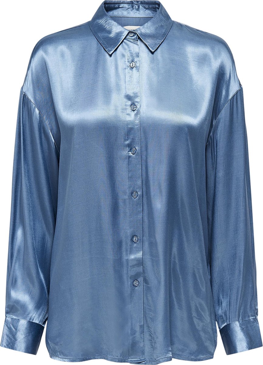 ONLY - Maat S - ONLJOJO BUTTON DNM SHIRT Dames Blouse