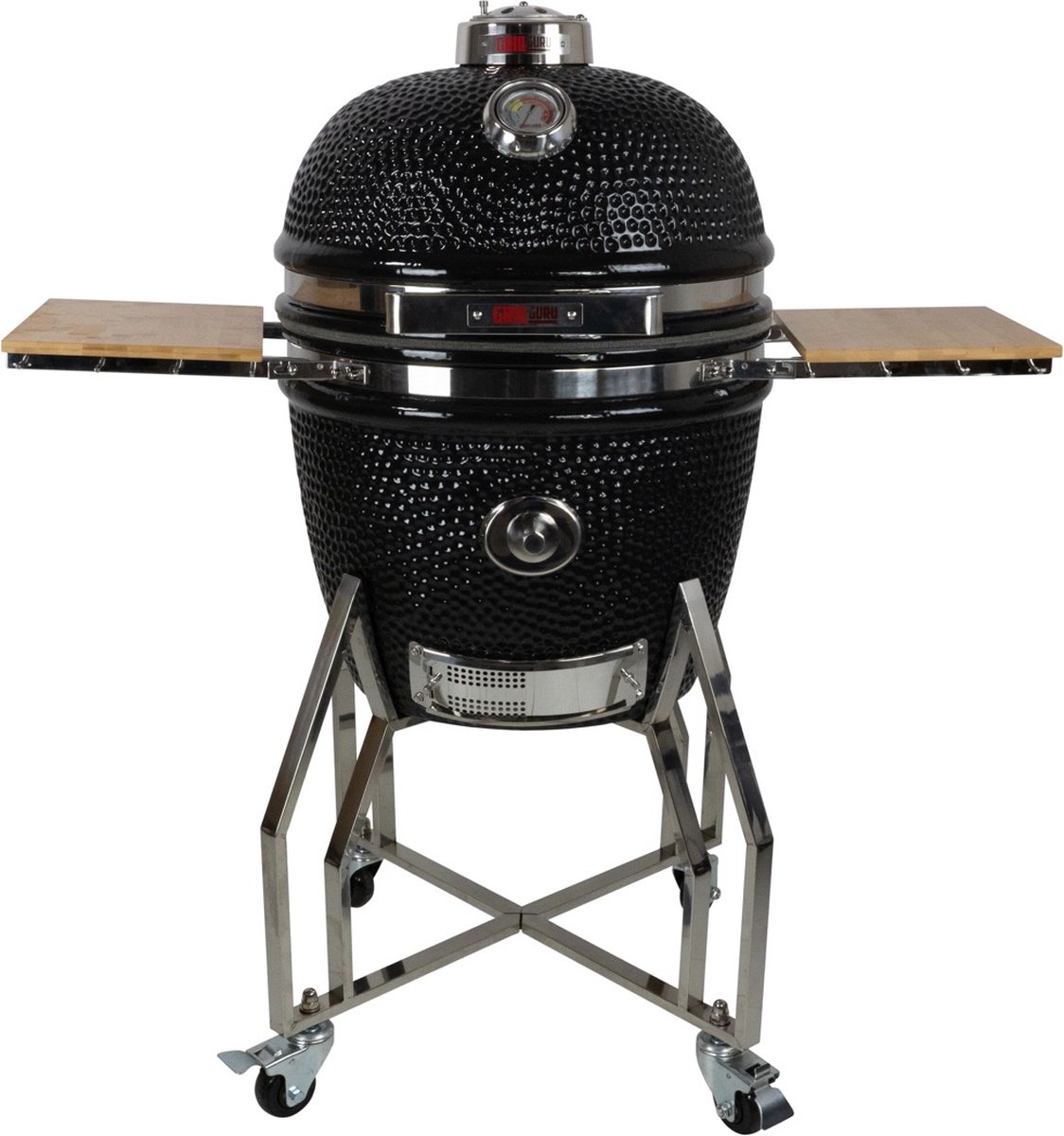 Grill Guru Kamado Original Large Elite ø47cm / ø18,5inch - Extra Compleet - Zwart
