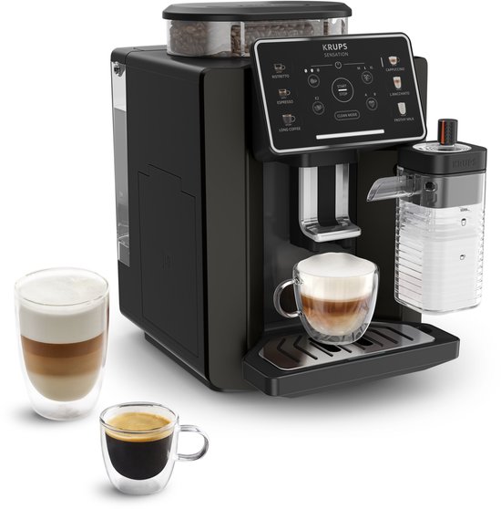 Krups Sensation Milk EA9129 - Volautomatische Espressomachine - Geïntegreerd Melksysteem - 6 recepten