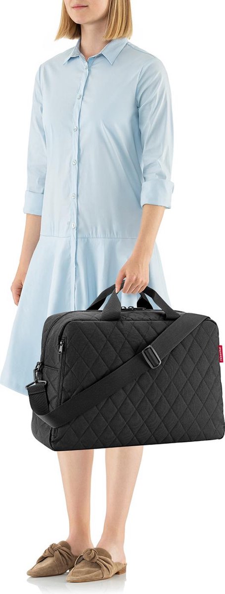 Reisenthel Dufflebag M Reistas - 38L - Rhombus Black Zwart