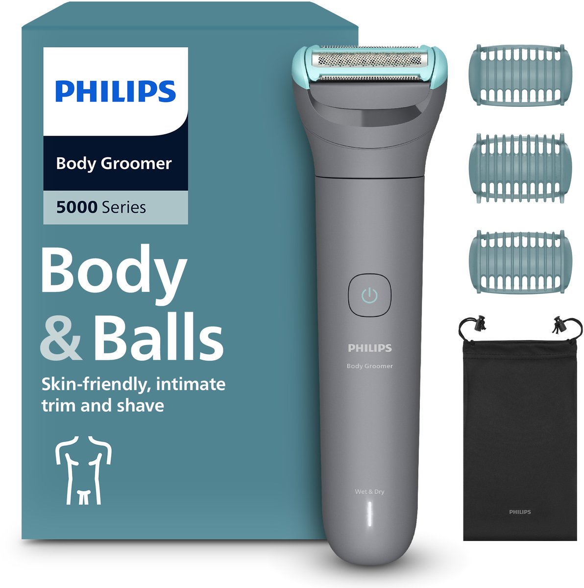 trimmer, scheerapparaat, body groomer, nat-droog, toebehorens
