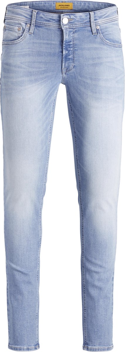 jeans, denim, lichtblauw, 5-pocket, slim-fit