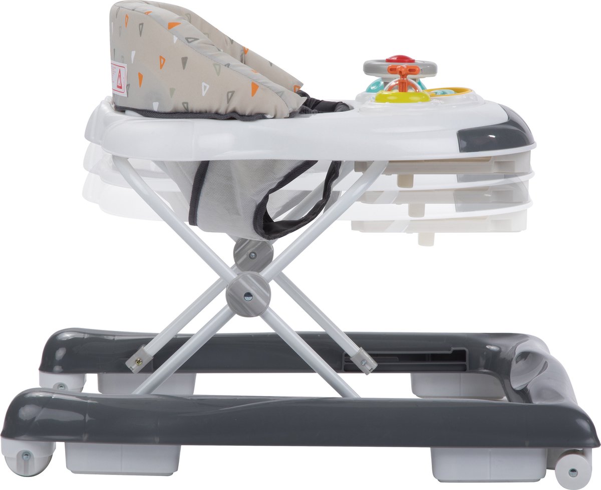 Bebeconfort Bolid Loopstoel - Warm Grey - Speels - Groeit met je kind - Vanaf 6 maanden