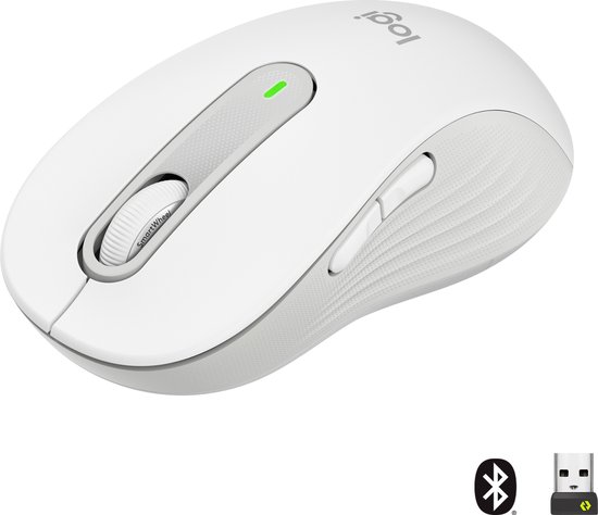 Logitech Signature M650 L - Draadloze Muis - Met Bluetooth - Wit