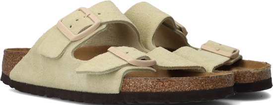 Birkenstock- maat 38 - Arizona Dames Slippers - Almond