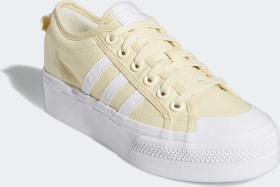 adidas - maat 39 1/3- Nizza Platform W Dames Sneakers - Yellow