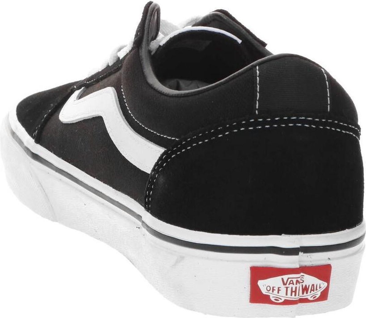 Vans Ward Suede Canvas Heren Sneakers - 41 - Black/White