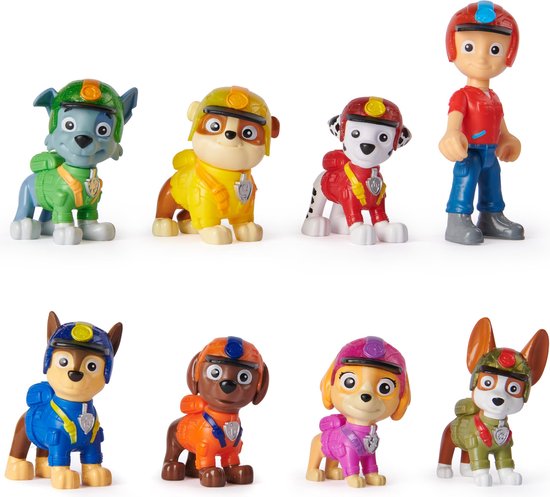 PAW Patrol Jungle Pups - Cadeauset met 8 speelfiguren
