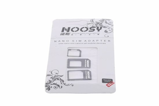 Noosy nano-SIM adapter kit 3-pack