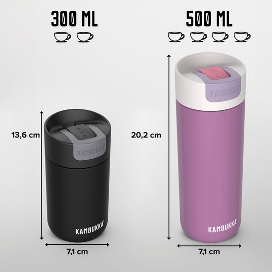Kambukka Olympus Thermosbeker 300 ml - Koffiebeker To Go - makkelijk reinigen - lekvrije Koffiebeker