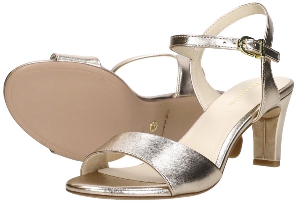 sandalen, hakkens, metallic, sleehakken, zilver