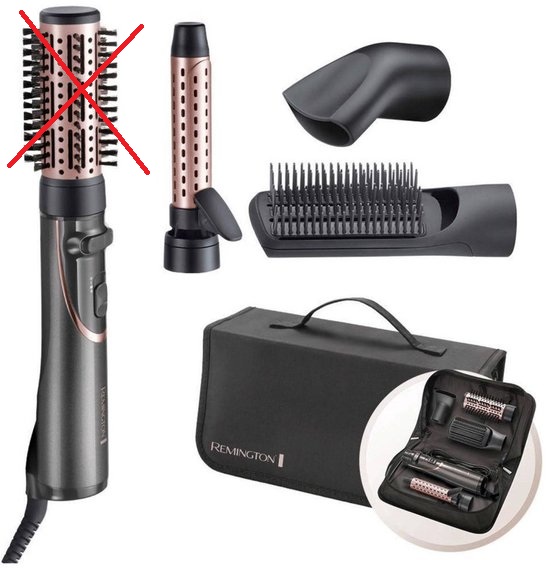 Remington AS8606 Curl & Straight Confidence Roterende Föhnborstel / Heteluchtborstel