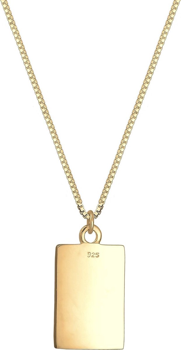 Elli Halsketting Vintage Look Hanger 925 Sterling Zilver verguld
