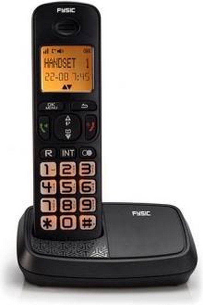 Fysic FX-5500 Big button Dect Telefoon - Knipperende display- en toetsverlichting bij inkomend gespr