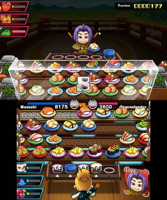 Sushi Striker The Way of Sushido - 3DS