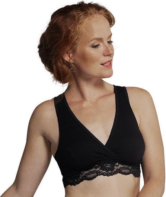 Carriwell - Maat M - Slaap en Nachtbh Crossover - Biokatoen- Zwart