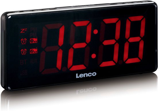 Lenco Klokradio CR-30 Dual BK