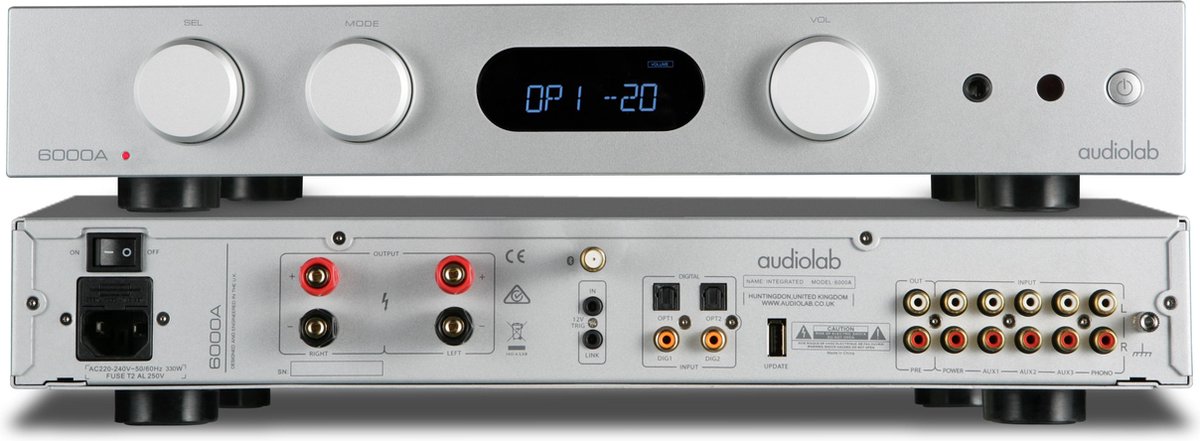 Audiolab 6000A - Geïntegreerde Versterker - Zilver