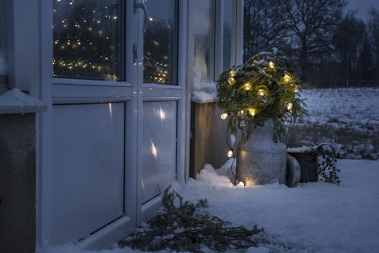 Konstsmide 2386 - Snoerverlichting - 20 lamps transp 40 LED zeer energiezuinig - 475 cm - 24V - voor