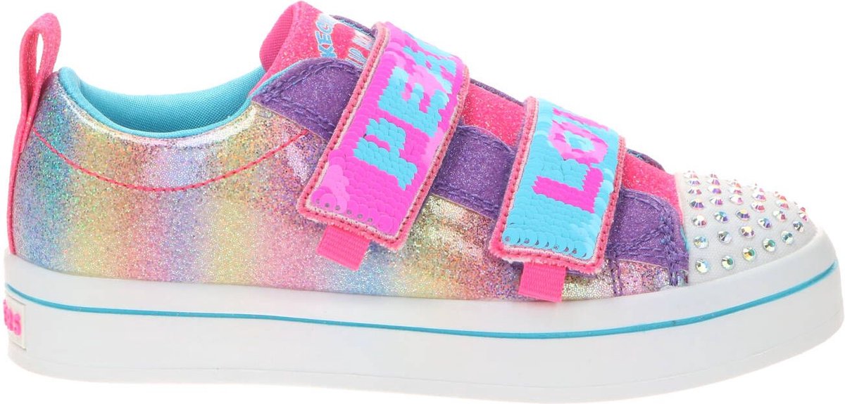 sneaker, glitter, riempjes, strass, draagriem