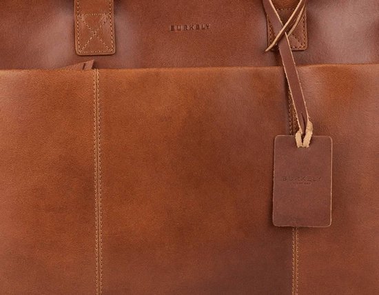BURKELY Vintage Doris Schoudertas - 15 inch - Cognac